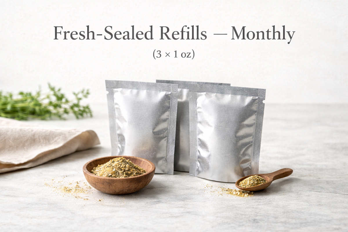 Fresh-Sealed Refills — Monthly (3 × 1 oz)